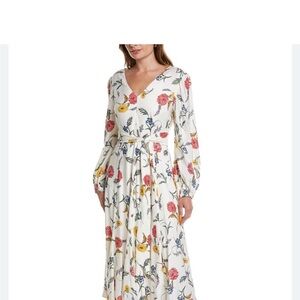 NWT Elie Tahari Long Sleeve‎ Floral Dress / Size 6